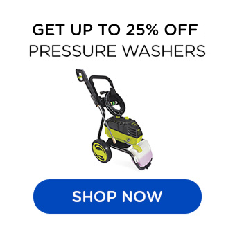 Get up to 25% off pressure washers